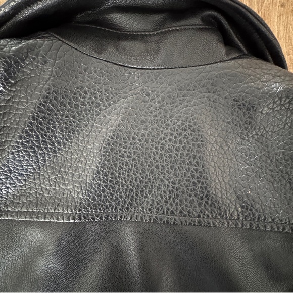 Art Class Kids’ Faux Leather Moto Jacket Black Size 8 Casual - Picture 6 of 8